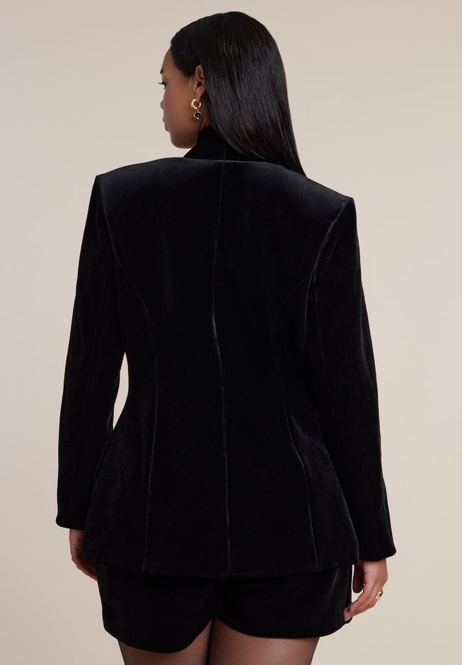 Velvet Hourglass Blazer image number 1
