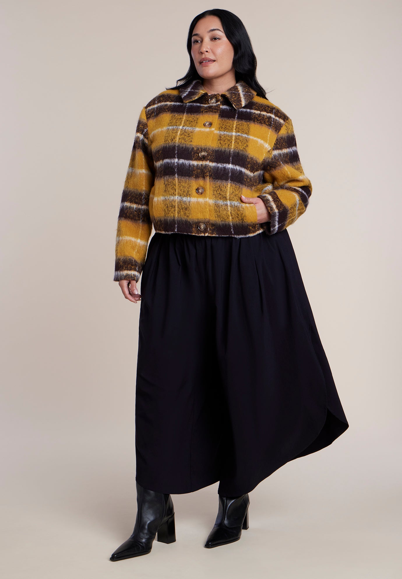 Brushed Plaid Jacket image number 3