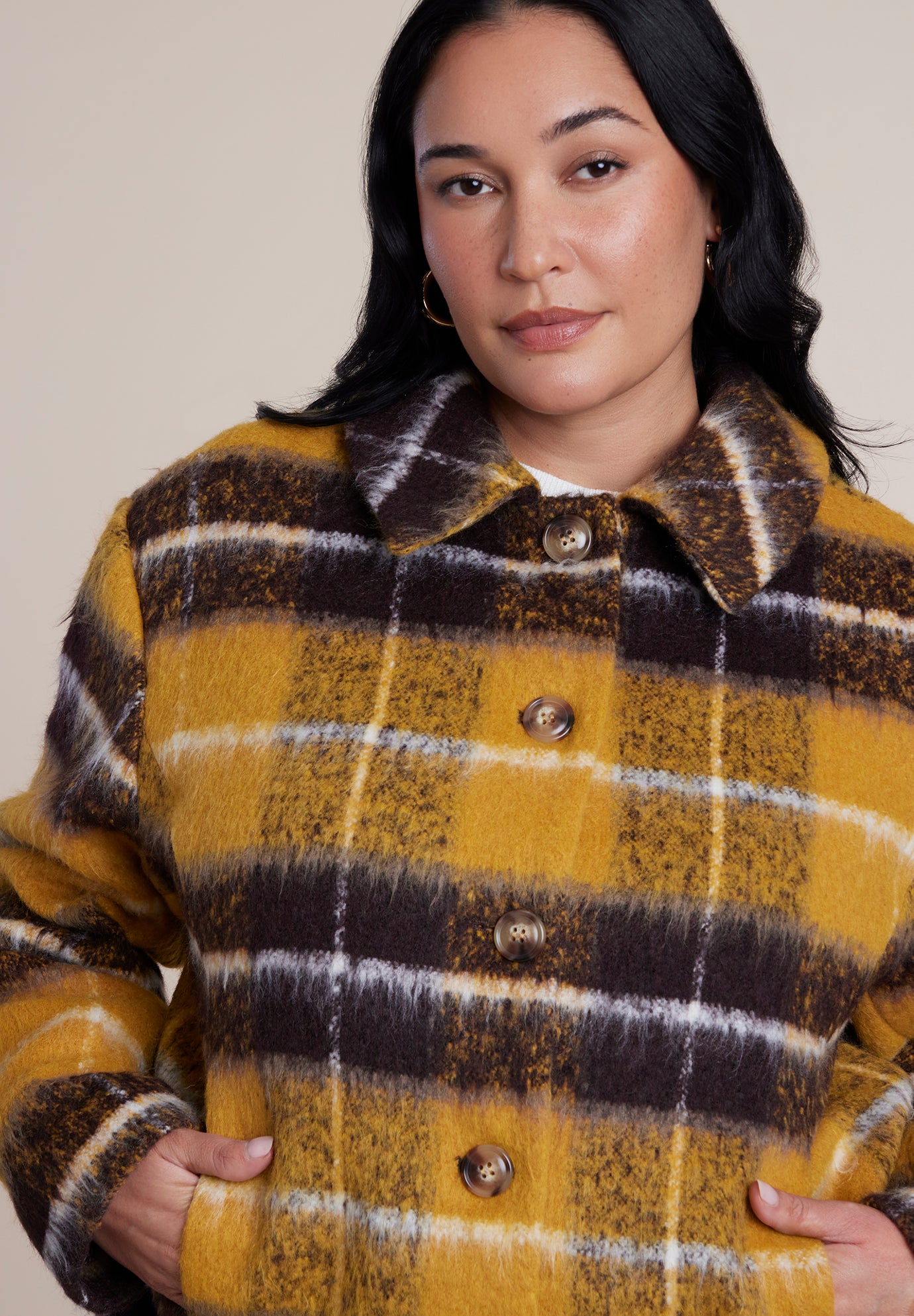 Brushed Plaid Jacket image number 4