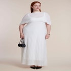 Cape Overlay Sweater Maxi Dress image number 0
