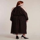 Cold-Shoulder Chiffon Maxi Dress image number 3