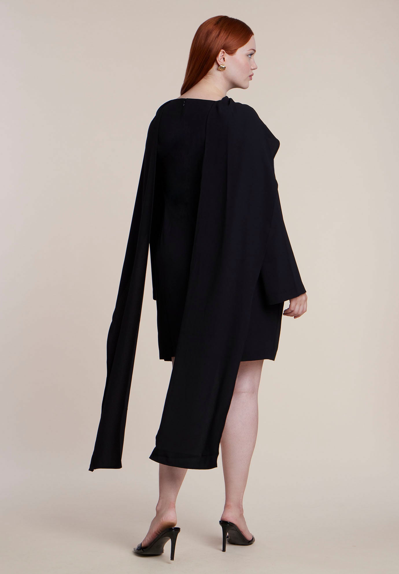 Cape Detail Mini Dress image number 2