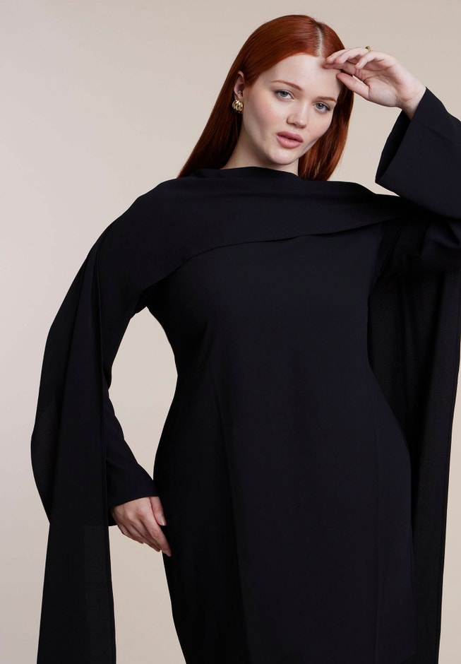 Cape Detail Mini Dress image number 4