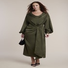 Draped Jacquard Maxi Dress image number 1