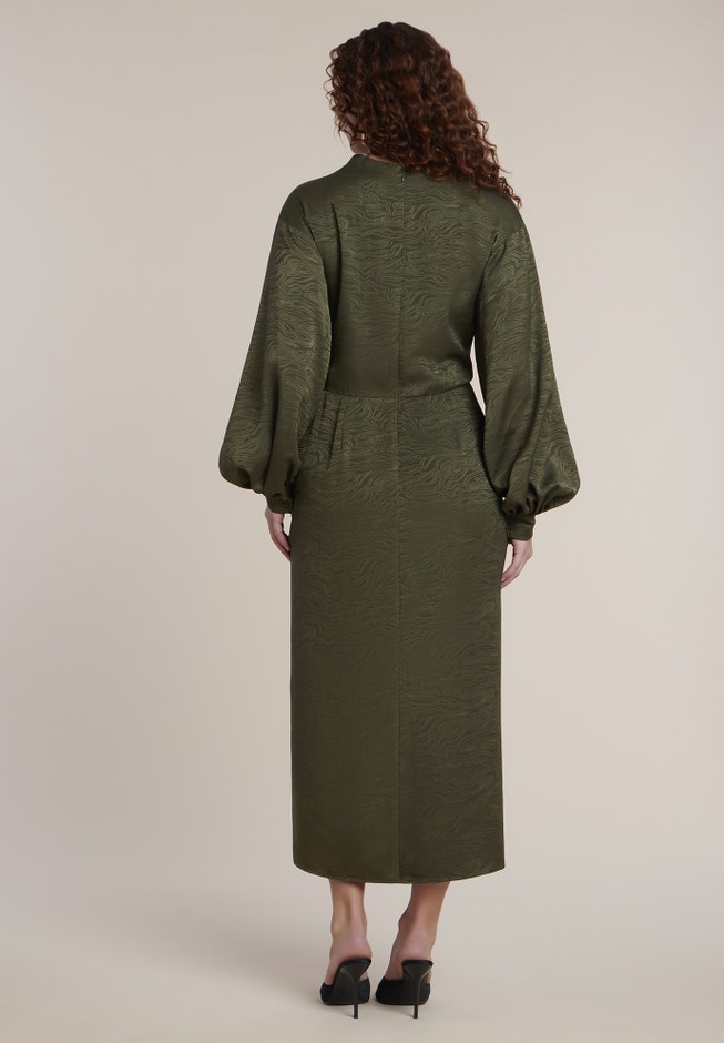 Draped Jacquard Maxi Dress image number 2