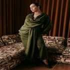 Draped Jacquard Maxi Dress image number 0
