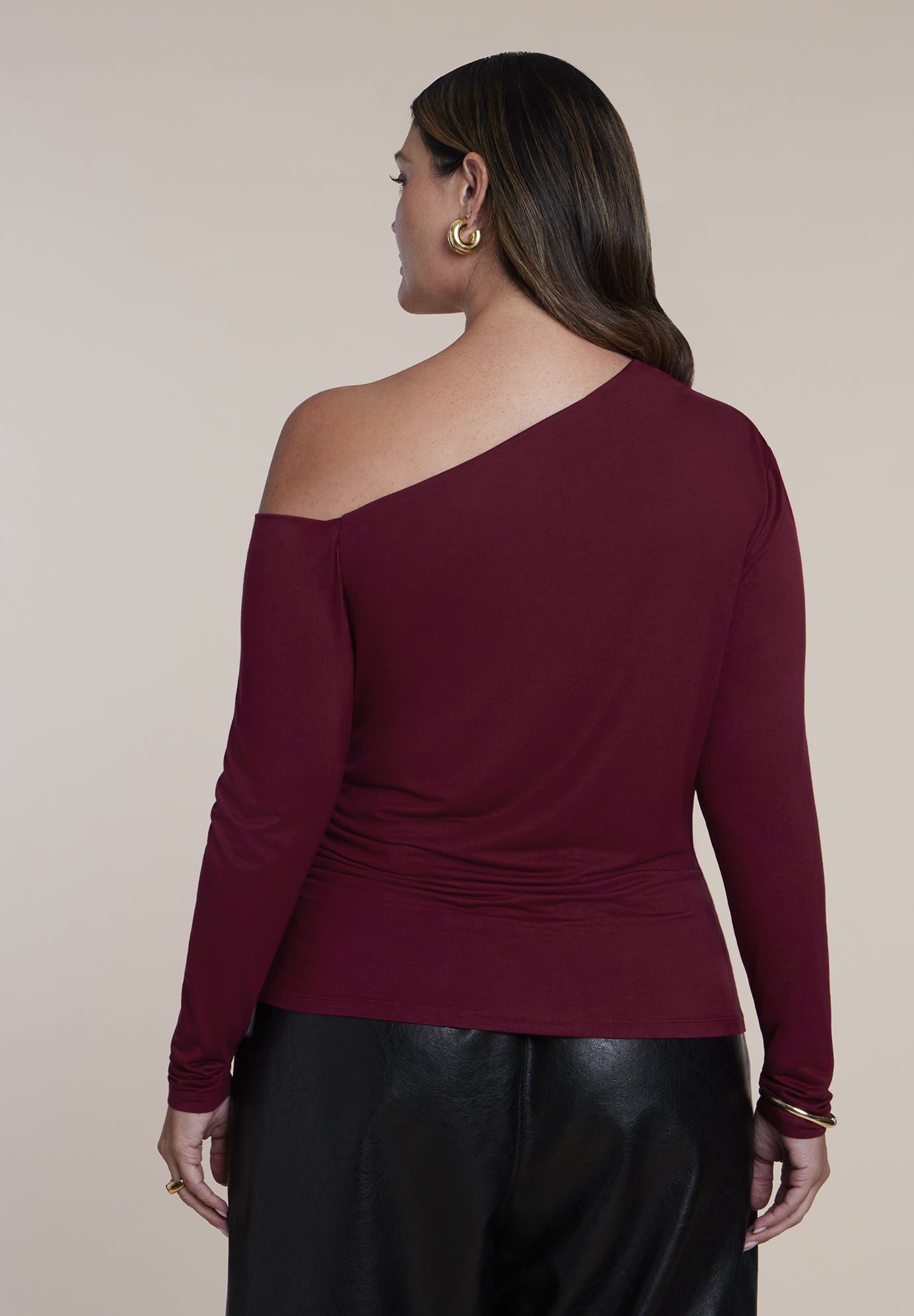 Off The Shoulder Shirred Top image number 1
