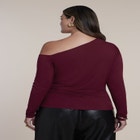 Off The Shoulder Shirred Top image number 1