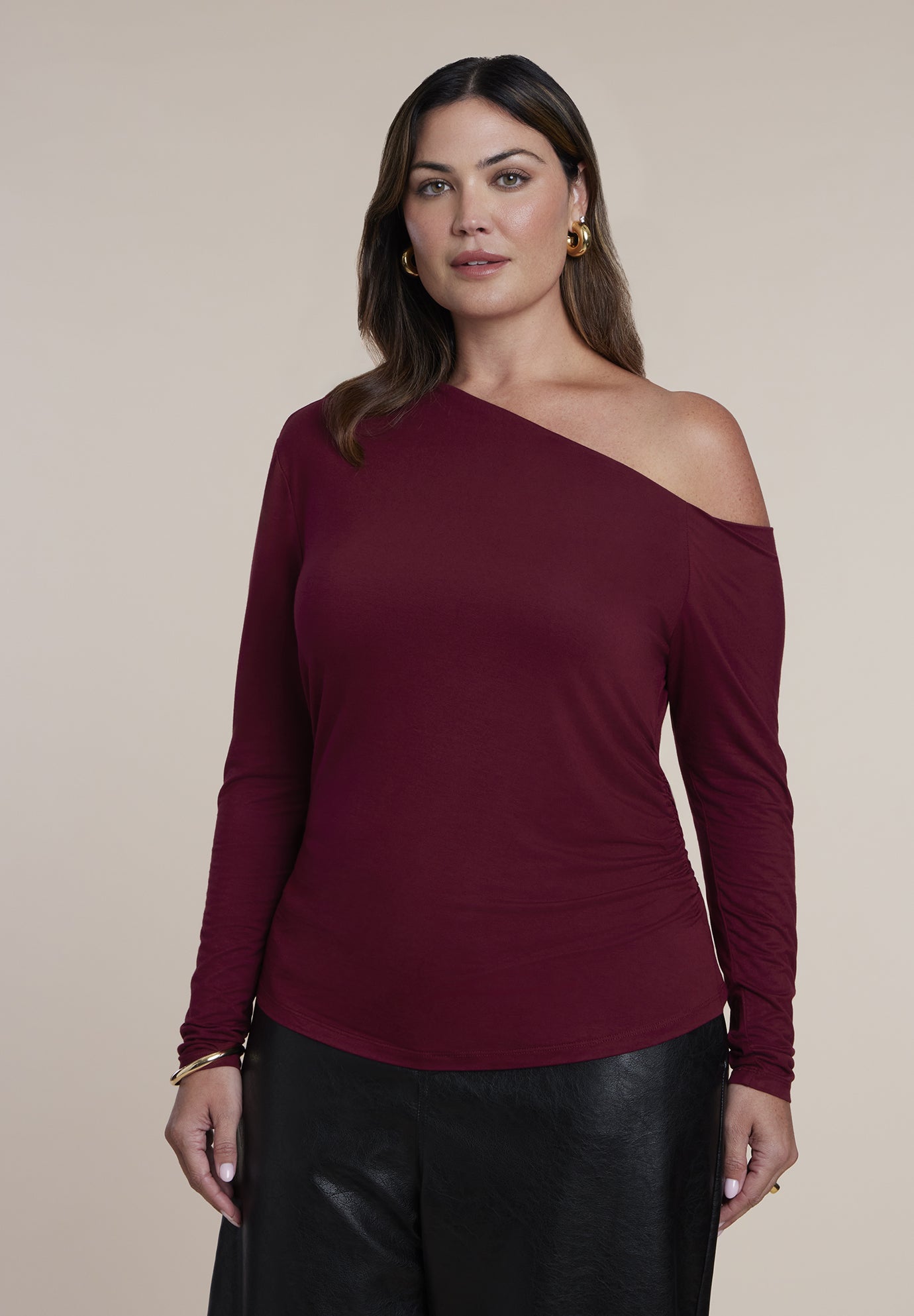 Off The Shoulder Shirred Top