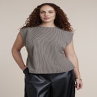 Houndstooth Sleeveless Top image number 0