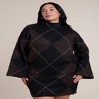 Mockneck Intarsia Sweater image number 0