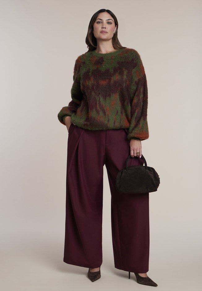 Brushed Intarsia Sweater image number 2