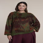 Brushed Intarsia Sweater image number 0
