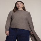Asymmetrical Cape Sleeve Sweater image number 0