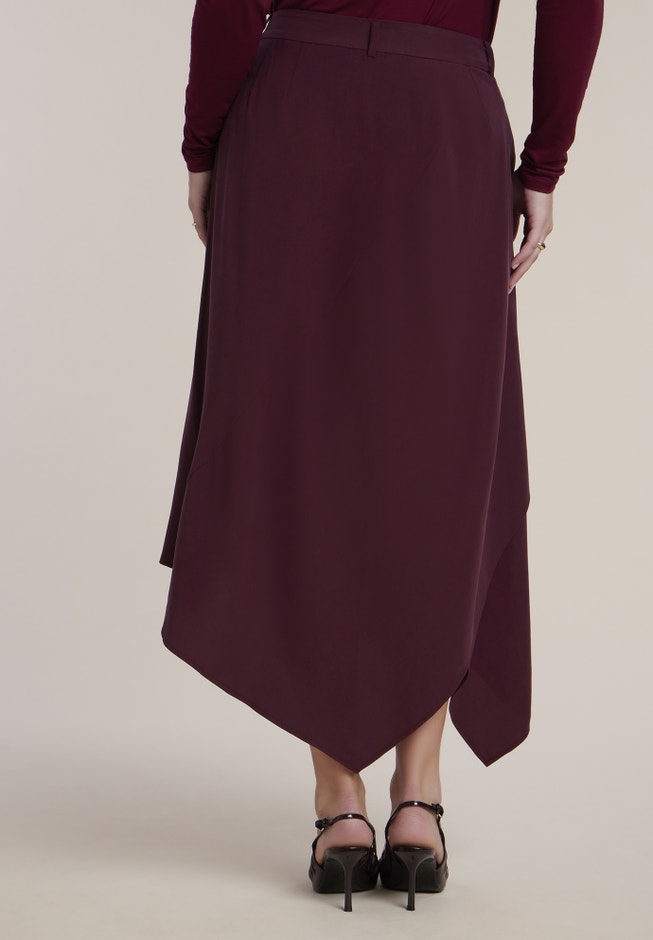 Layered Drape Midi Skirt image number 2