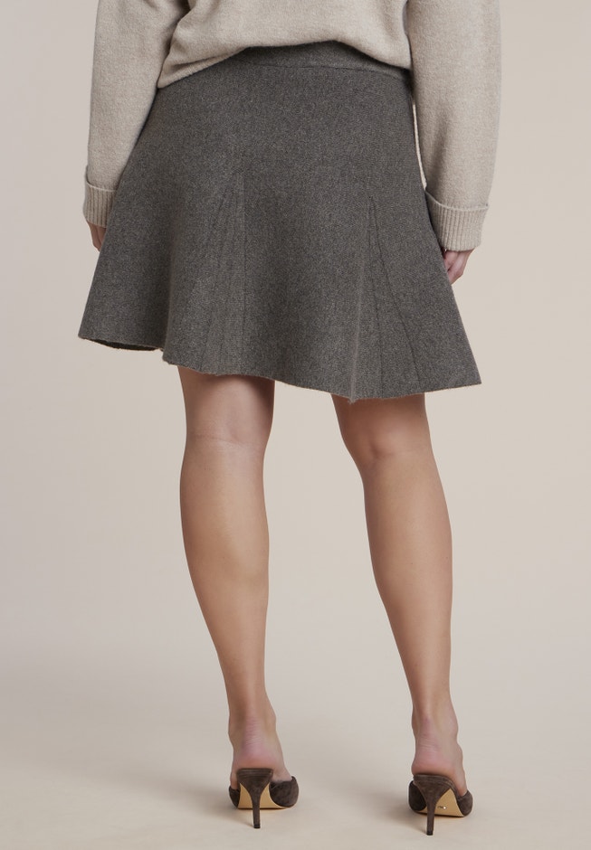 Flared Sweater Mini Skirt image number 3