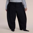 Pleat-Detail Tailored Barrel Pant image number 1