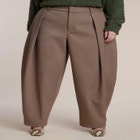 Pleat-Detail Tailored Barrel Pant image number 1
