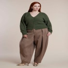 Pleat-Detail Tailored Barrel Pant image number 0