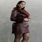 Faux Leather Mini Skort image number 3