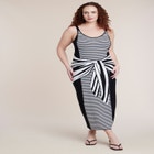 Scarf Print Knit Maxi Dress image number 0
