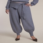 Foldover Waistband Barrel Sweater Pant image number 1