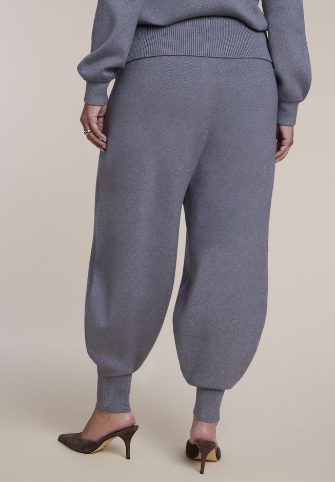 Foldover Waistband Barrel Sweater Pant image number 2