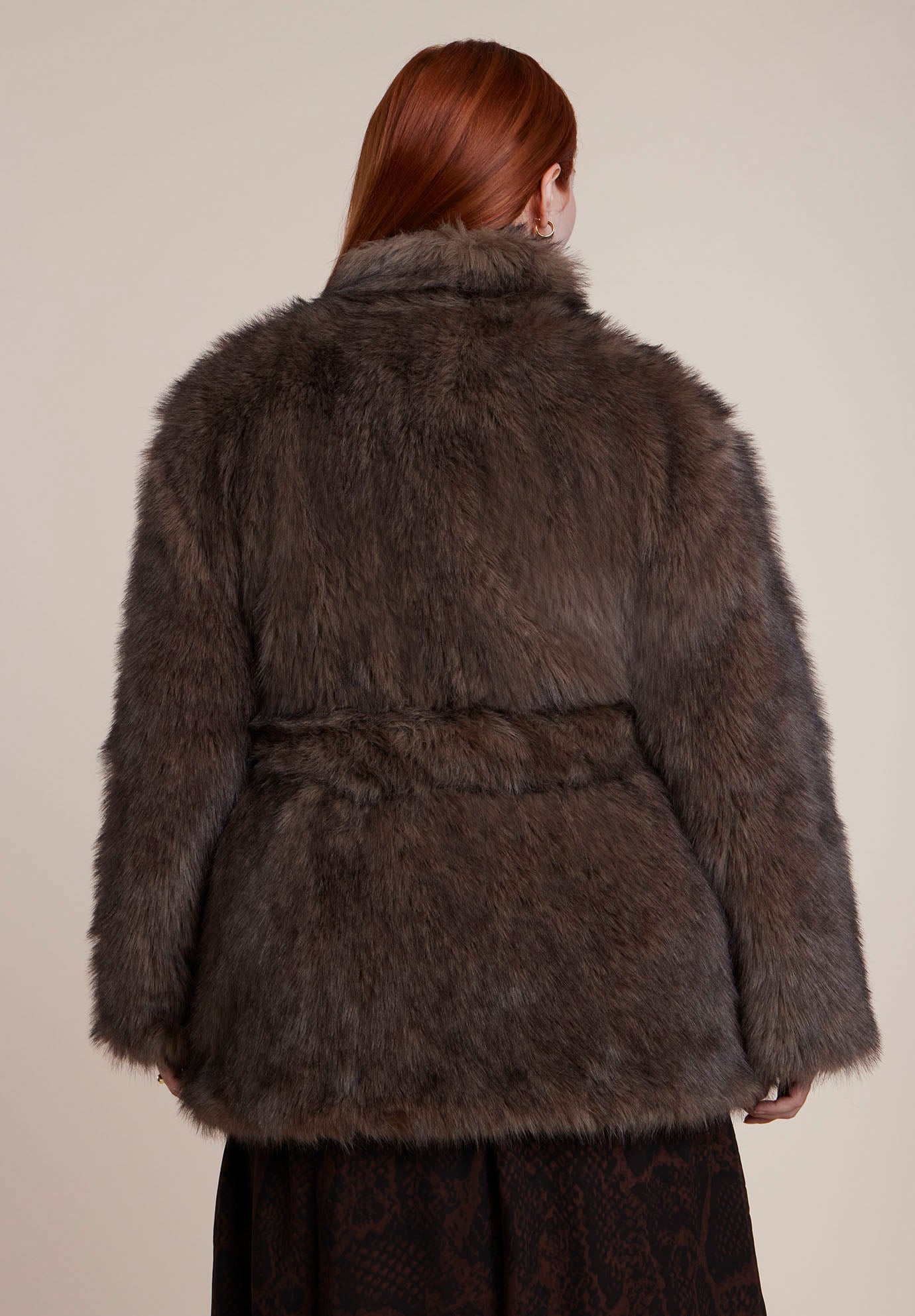 Belted Faux Fur Jacket image number 2
