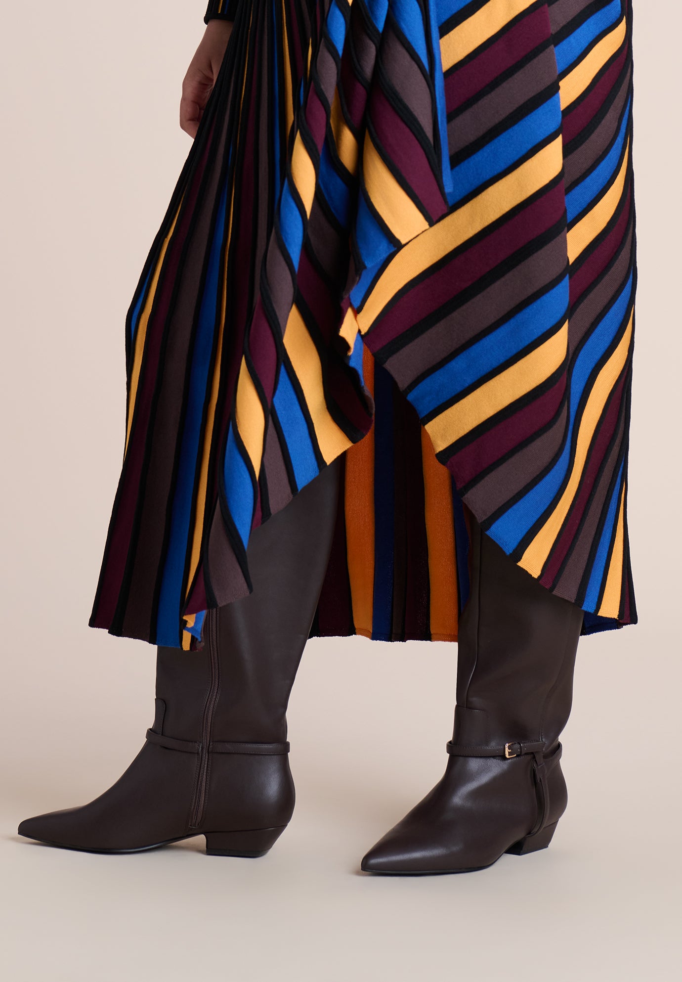 Faux Leather Knee-High Boot image number 2