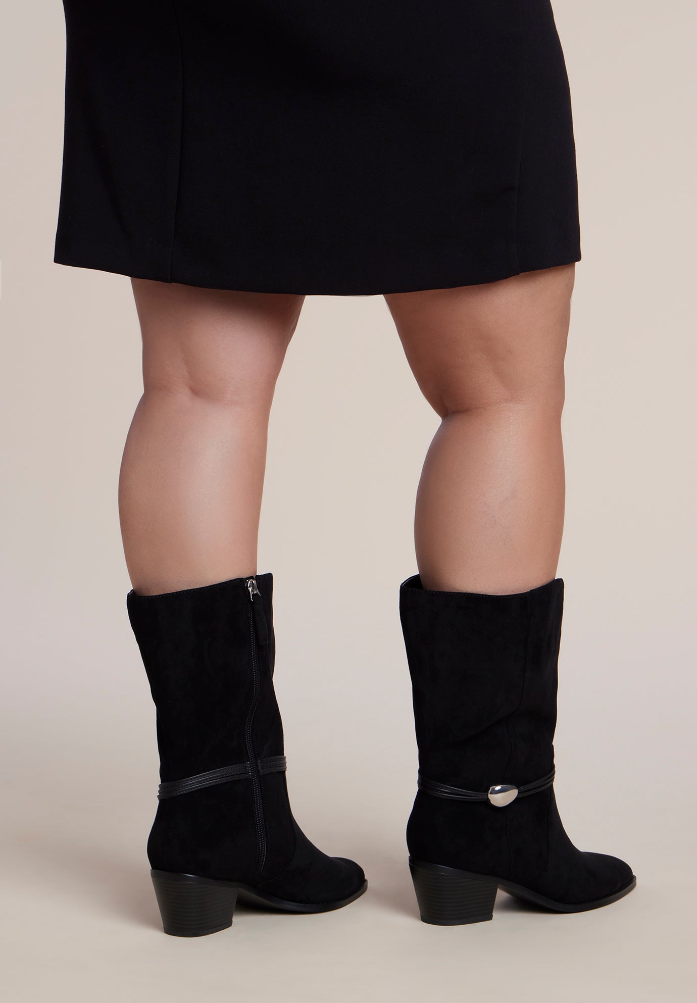 Faux Suede Western Bootie image number 1