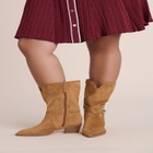 Faux Suede Western Bootie image number 0