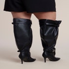 Faux Leather Over-the-Knee Slouchy Boot image number 1