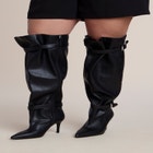 Faux Leather Over-the-Knee Slouchy Boot image number 0