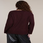 Brushed Scarf Neck Sweater image number 1