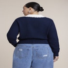 Pointelle Collar Cardigan image number 1