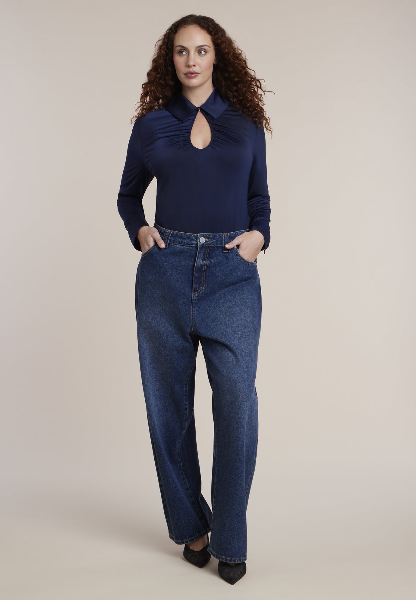 Shirred Cutout Top image number 2