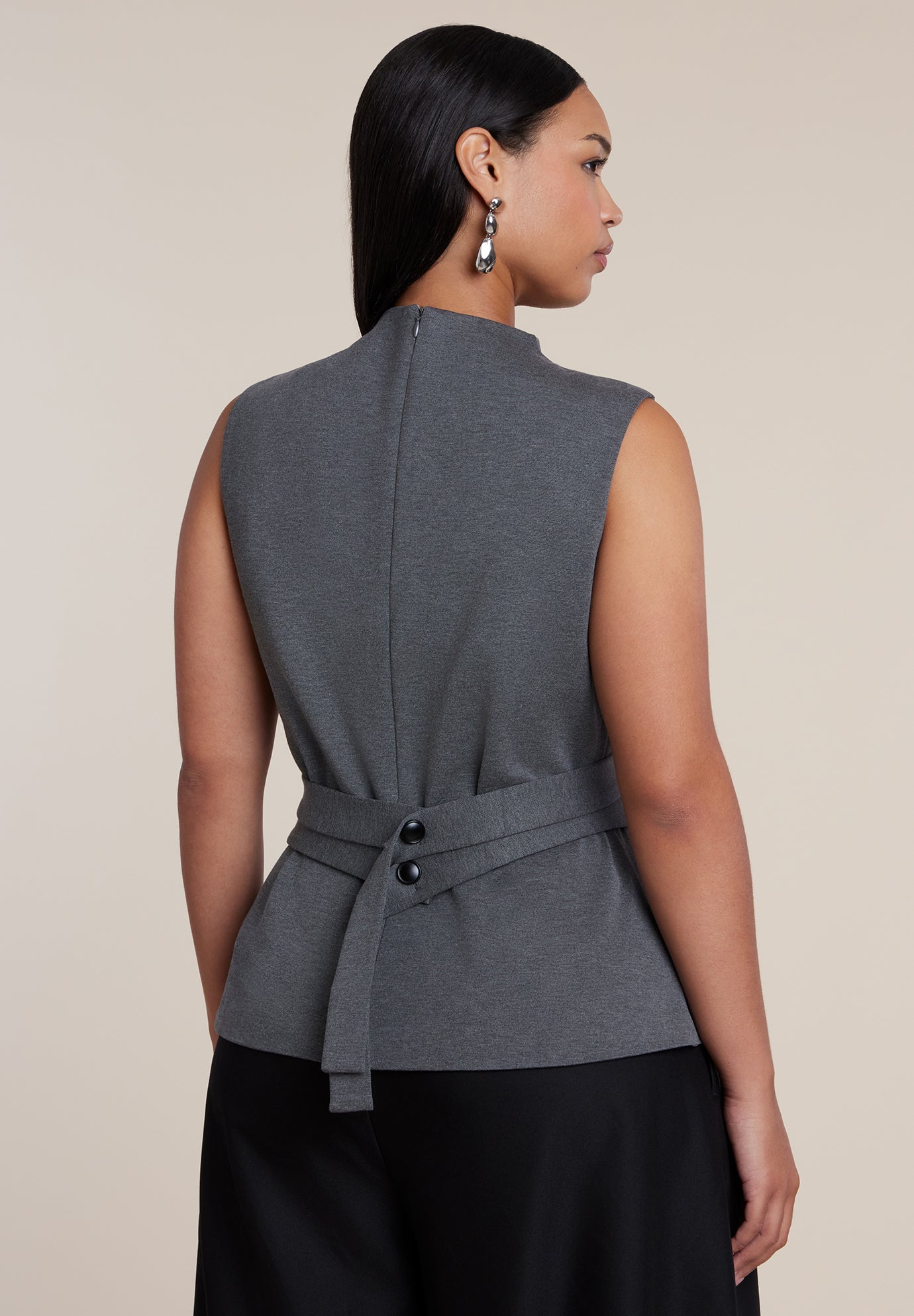 Belted Military Top image number 1