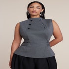 Belted Military Top image number 0