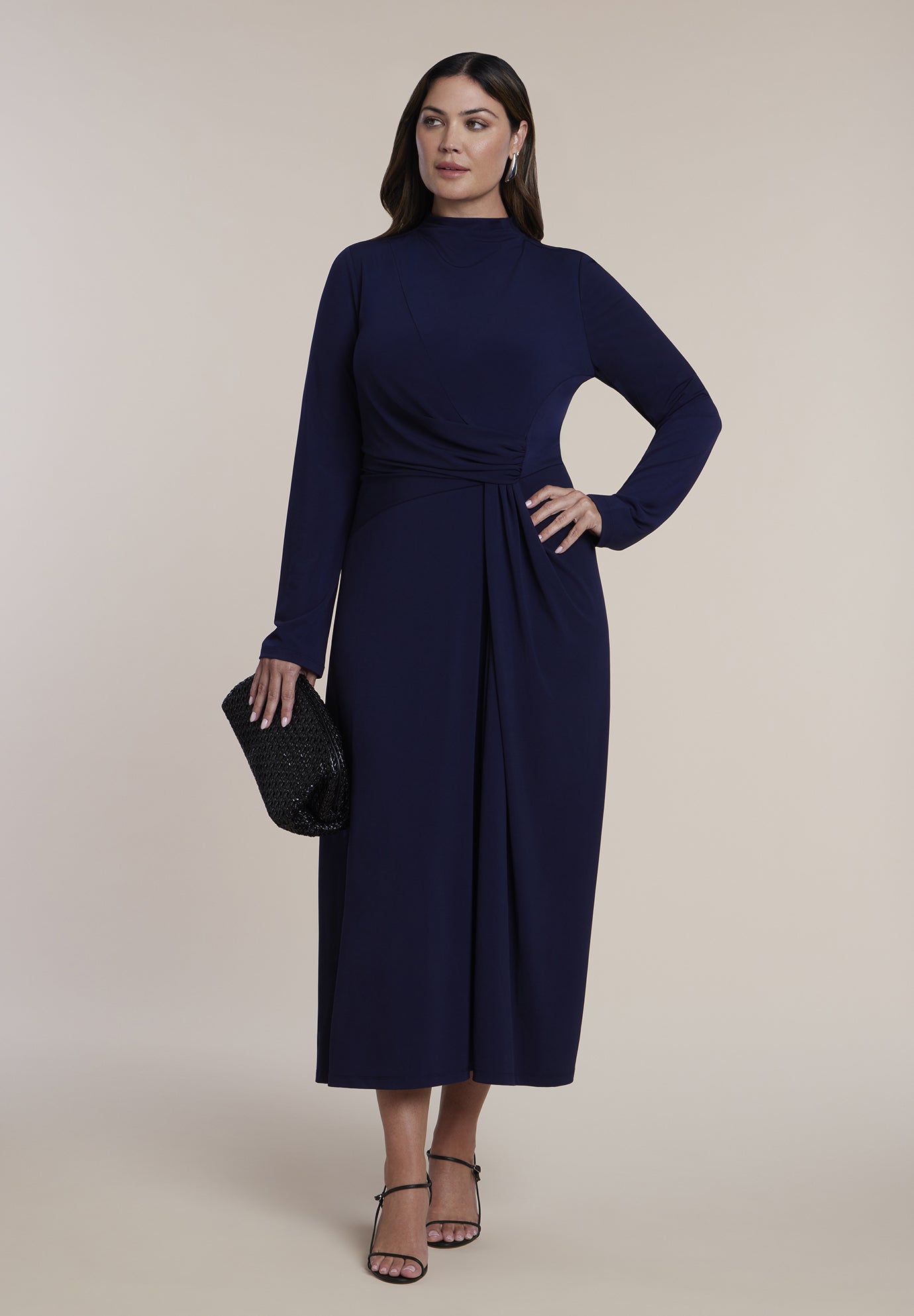 Draped Knit Maxi Dress image number 0