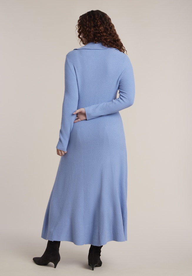 Stitch Detail Knit Midi Dress image number 2