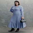 Stitch Detail Knit Midi Dress image number 0