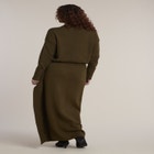 Foldover Skirt Sweater Midi Dress image number 1