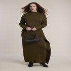 Foldover Skirt Sweater Midi Dress image number 0