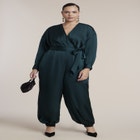 Satin Belted Balloon Jumpsuit image number 0