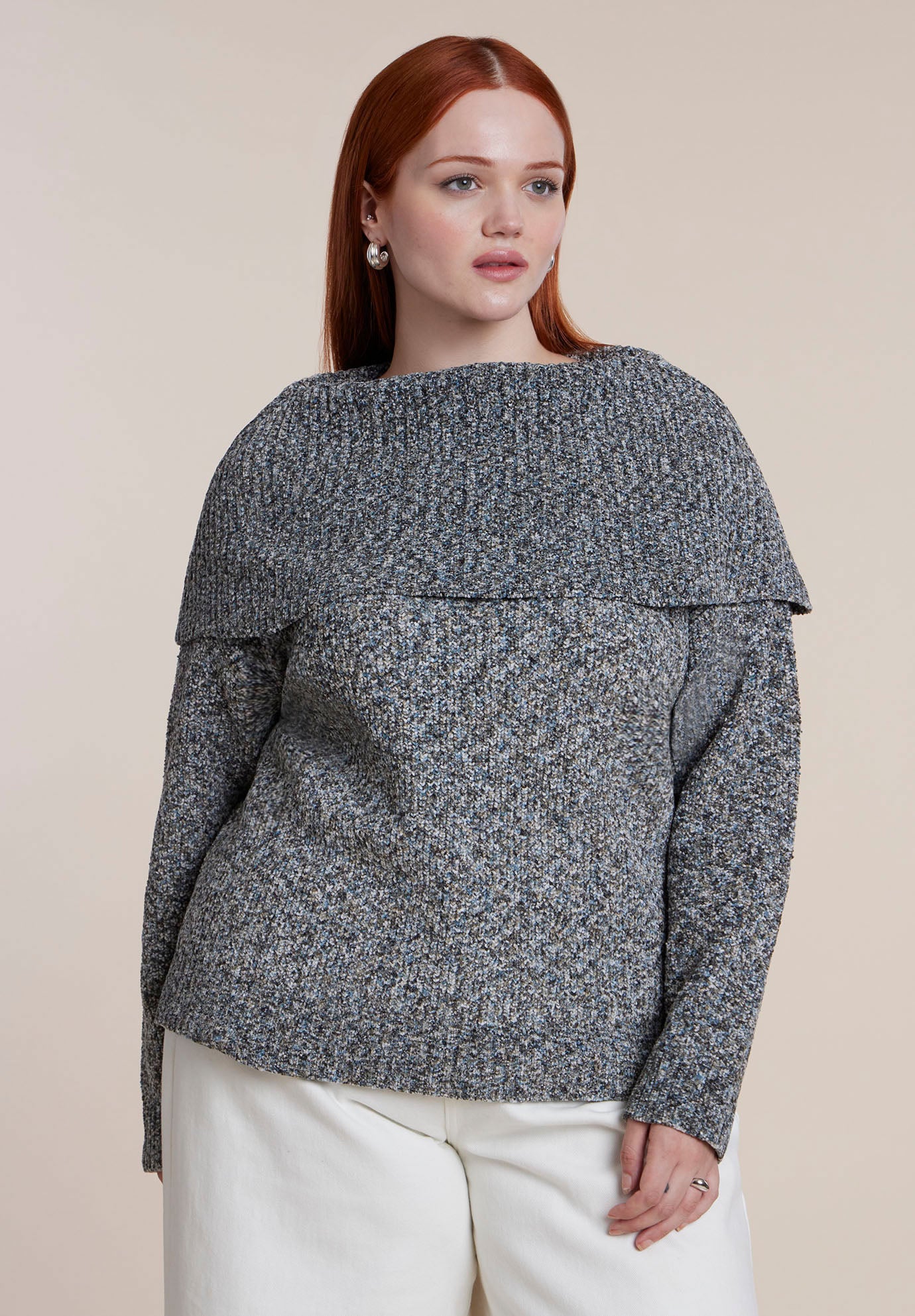 Foldover Collar Sweater image number 1