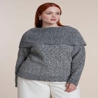 Foldover Collar Sweater image number 1