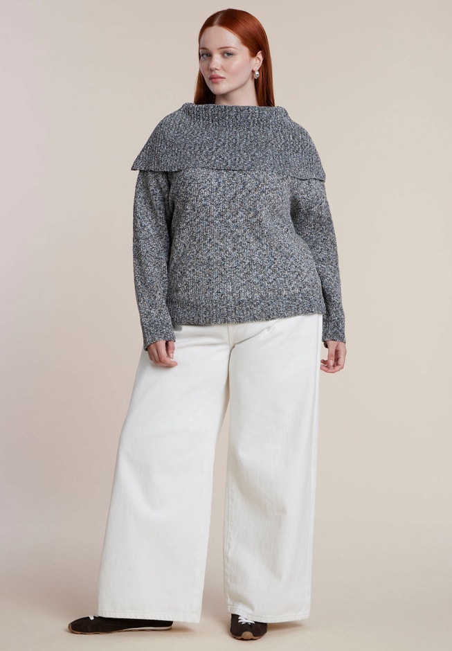 Foldover Collar Sweater image number 3