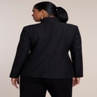 Stand Collar Overlap Blazer image number 1