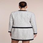 Tipped Tweed Boxy Jacket image number 1
