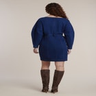 Seamed Denim Mini Dress image number 2